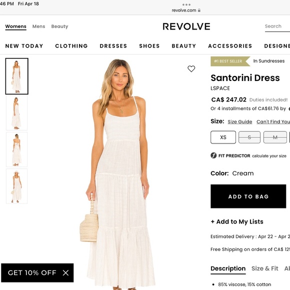 LSPACE Santorini Maxi Dress - Picture 1 of 1